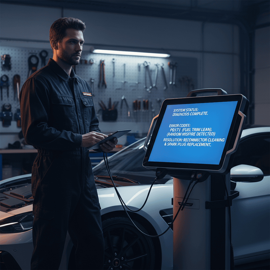 Vehicle diagnostic equipment scanning for mechanical issues