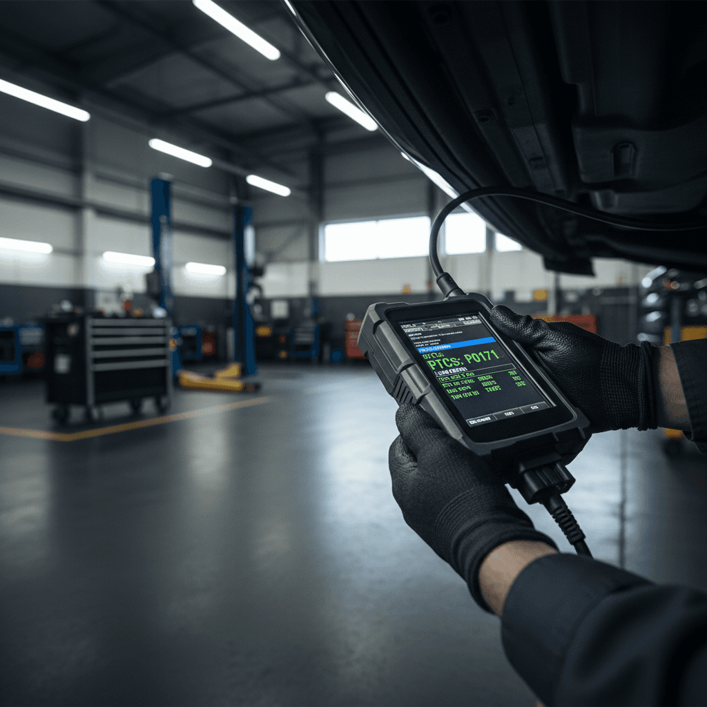 Diagnostics equipment connecting to vehicle